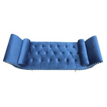 Nizar Velvet Ottoman Bench